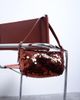 Topshop Topshop Sol shoulder sequin bag with leather handle in rust-Orange - 4