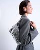 Topshop Topshop Sol shoulder sequin bag with leather handle in silver - 1