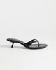 Topshop Topshop Solo strappy mid height heeled mule sandals in black - 1