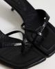 Topshop Topshop Solo strappy mid height heeled mule sandals in black - 4