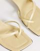 Topshop Topshop Solo strappy mule mid heel sandals in buttermilk-White - 4