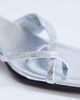 Topshop Topshop Solo strappy mule mid heel sandals in silver - 2
