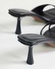 Topshop Topshop Sophie asymmetric mid heel mules in black - 4