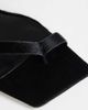 Topshop Topshop Sophie strappy mid heel sandals in black print hair on real leather - 4