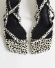 Topshop Topshop Sophie strappy mid heel sandals in dalmatian print hair on real leather-White - 2