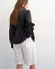 Topshop Topshop sport stripe detail shorts in ecru-White - 4