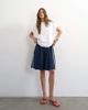 Topshop Topshop sport stripe detail shorts in navy - 1