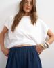 Topshop Topshop sport stripe detail shorts in navy - 4