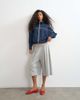 Topshop Topshop sports high neck piped jacket in navy - 3