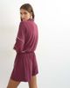 Topshop Topshop sporty piping detail shorts in burgundy - part of a set-Red - 3