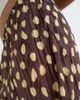 Topshop Topshop spot plisse wide leg pants in brown-Black - 2