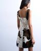 Topshop Topshop square neck 90s mini dress in faux pony hair-Brown - 4