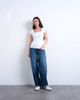 Topshop Topshop square neck rib knit cap sleeve tee in white - 2