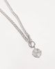 Topshop Topshop stainless silver coin t bar necklace - 2
