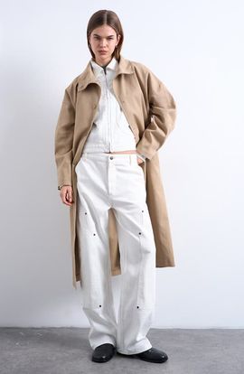 Topshop Topshop Stand Collar Longline Coat