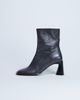 Topshop Topshop Star Premium leather round toe block heel boots in gray - 1