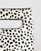 Topshop Topshop Stella hair on real leather small grab bag in dalmatian print-White - 2
