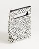 Topshop Topshop Stella hair on real leather small grab bag in dalmatian print-White - 3