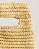 Topshop Topshop Stella small clutch purse in natural straw effect-Neutral - 2