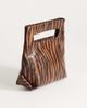 Topshop Topshop Stella small clutch purse in tiger-Brown - 3