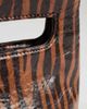 Topshop Topshop Stella small clutch purse in tiger-Brown - 4