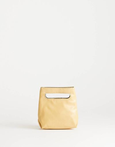 Topshop Topshop Stella small grab bag in buttermilk-Yellow