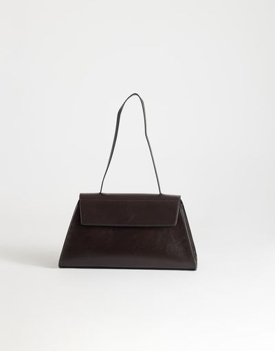 Topshop Topshop Stevey shoulder bag in chocolate-Brown