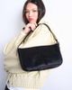 Topshop Topshop Stina real leather shoulder bag in chocolate pony-Brown - 1