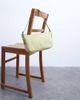 Topshop Topshop Stina small hair-on real leather shoulder bag in green - 2