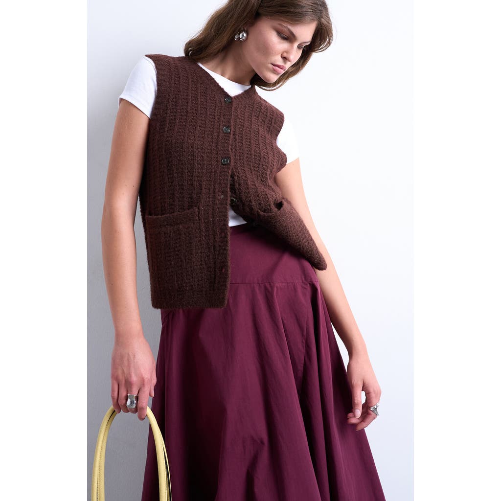 Topshop Topshop Stitchy Sweater Vest