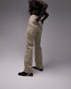 Topshop Topshop straight Kort jeans in sand-Neutral - 4