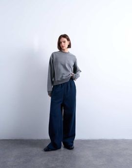 Topshop Topshop straight leg sweatpants in navy