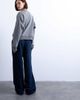 Topshop Topshop straight leg sweatpants in navy - 2