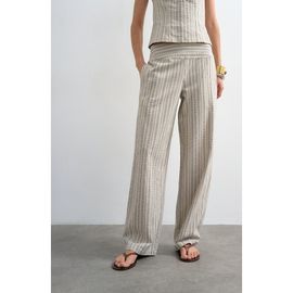 Topshop Topshop Stripe Cotton Blend Pants