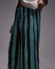 Topshop Topshop stripe crinkle wide leg pants in blue and brown-Multi - 4