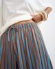Topshop Topshop stripe plisse pants in brown-Multi - 3