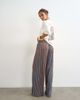 Topshop Topshop stripe plisse pants in brown-Multi - 4