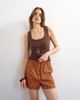 Topshop Topshop striped boxer shorts in orange-Multi - 1
