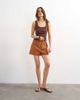 Topshop Topshop striped boxer shorts in orange-Multi - 4