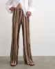Topshop Topshop striped crinkle tie waist wide leg pants in pink - 2