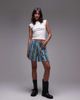 Topshop Topshop striped crinkle wide leg shorts in multi - 1