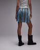 Topshop Topshop striped crinkle wide leg shorts in multi - 2