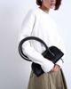 Topshop Topshop Sullivan hair on leather small bowler shoulder bag in black - 1