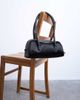 Topshop Topshop Sullivan hair on leather small bowler shoulder bag in black - 3
