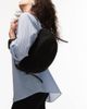 Topshop Topshop Sunday real leather shoulder bag in black pony - 1