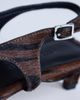 Topshop Topshop Sunshine toe thong mid heel sandal in brown zebra hair on real leather - 2