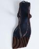 Topshop Topshop Sunshine toe thong mid heel sandal in brown zebra hair on real leather - 3