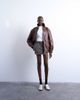 Topshop Topshop super oversized faux leather contrast heavy wash bomber jacket in brown - 2