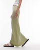 Topshop Topshop super soft cupro bias cut maxi skirt in olive-Green - 4