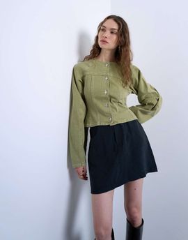 Topshop Topshop super soft cupro mini skirt in black